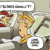 Dan Proctor's cartoon on Lane Kiffin leaving Tennessee for USC.