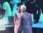 Songstress Rihanna locked lips with hotheaded ex Chris Brown after her performance at Thursday night's Video Music Awards, prompting speculation rumors about their rekindled romance. 