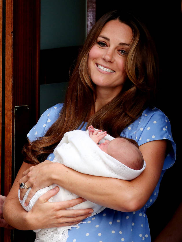 Kate Middleton and Prince William Debut Royal Baby Boy in London on July 23, 2013